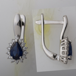 1210011021-2 Серьги (Ag 925)