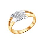 12-12-1010001-брил,р.19 Кольцо (Au 585)