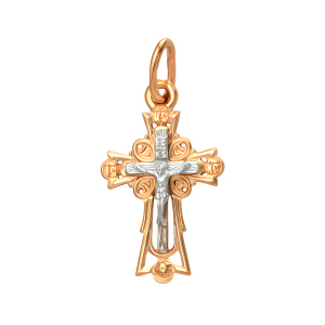 10020800-крест Подвеска (Au 585)