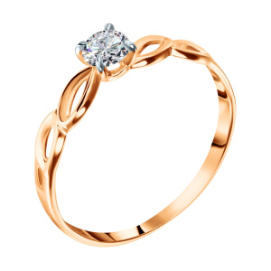 КольцоКЛ-23-бцФ,585 Кольцо (Au 585)