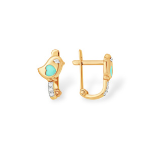 дет анг С13910115 Серьги (Au 585)