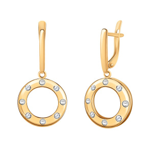 21073-с2,66фиа Серьги (Au 585)