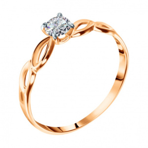 КЛ-23-17,0бцФз585 Кольцо (Au 585)