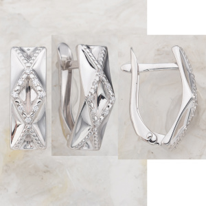 12100113216-501 Серьги (Ag 925)