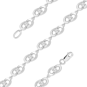 14100112421-503-бр19фиа4,95 Браслет (Ag 925)