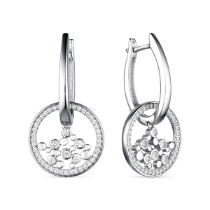 02-198400КЦ-00 Серьги (Ag 925)