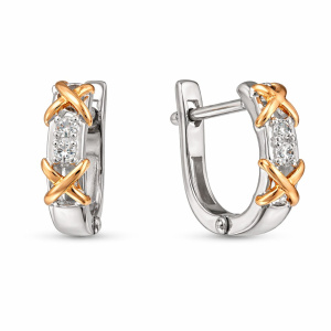 76-3972-21001бр Серьги (Au 585)