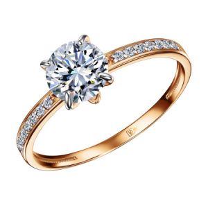 КольцоКЛ-51-бцФ,585 Кольцо (Au 585)