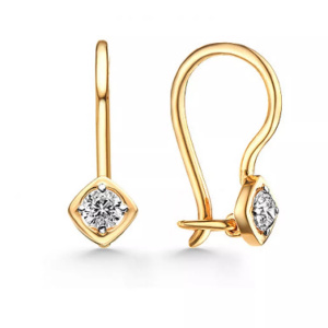 С132-1743В8 Серьги (Au 585)