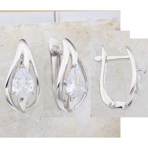 12100113101-501 Серьги (Ag 925)