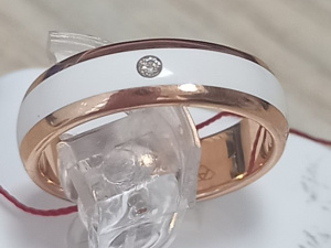 5-12194-100-16 бел-68131 Кольцо (Au 585)