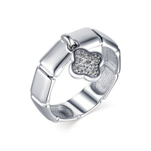 01-1564-02КЦ-00 Кольцо (Ag 925), разм. 18, вст. 9 Кольцо (Ag 925)