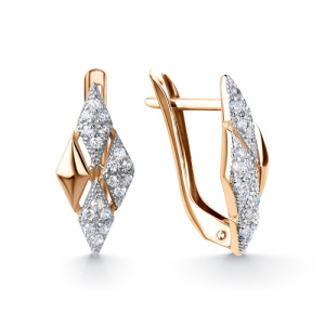 023088-вст фиа Серьги (Au 585)