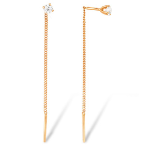 С1320380-протяж Серьги (Au 585)