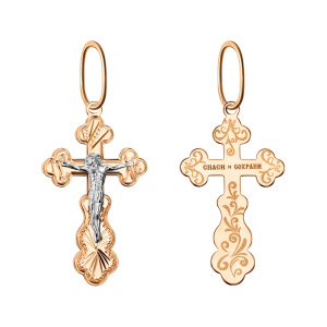 102-ИХ-20.04-02-крест0,91 Подвеска (Au 585)