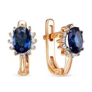 29-5-2111-106-2К-Сап-БР Серьги (Au 585)