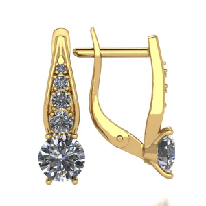 2180141010 Серьги (Au 585)