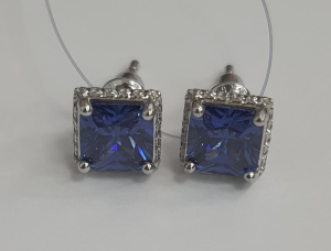 CZ-E00950-X-W-D Серьги (Ag 925)